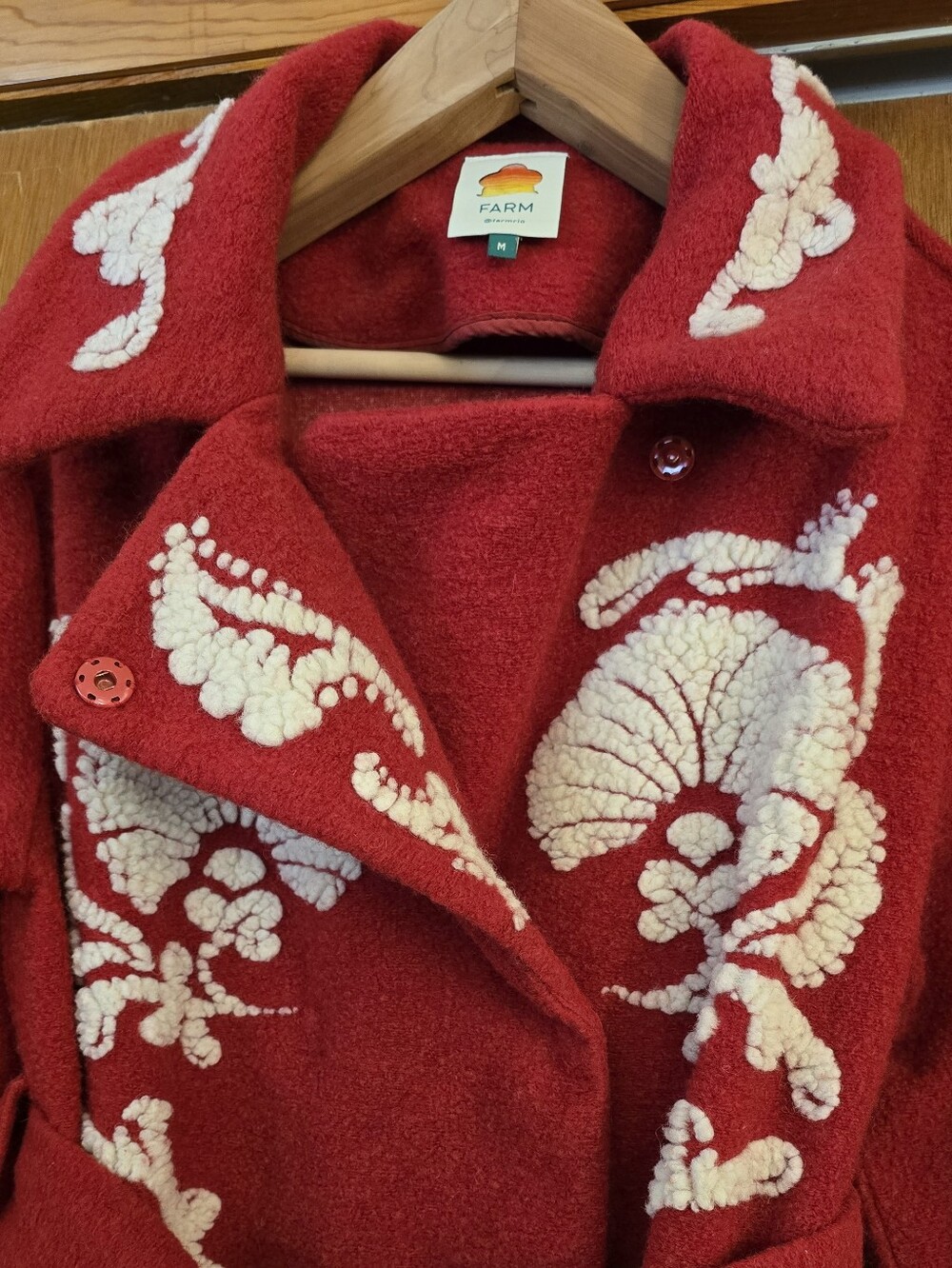 FARM Rio Red Embroidered (Helen) Coat - Picture 4 of 10
